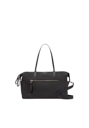 ( PREORDER ) Kate Spade Chelsea Duffle Bag Nylon Large Weekender In Black KC525