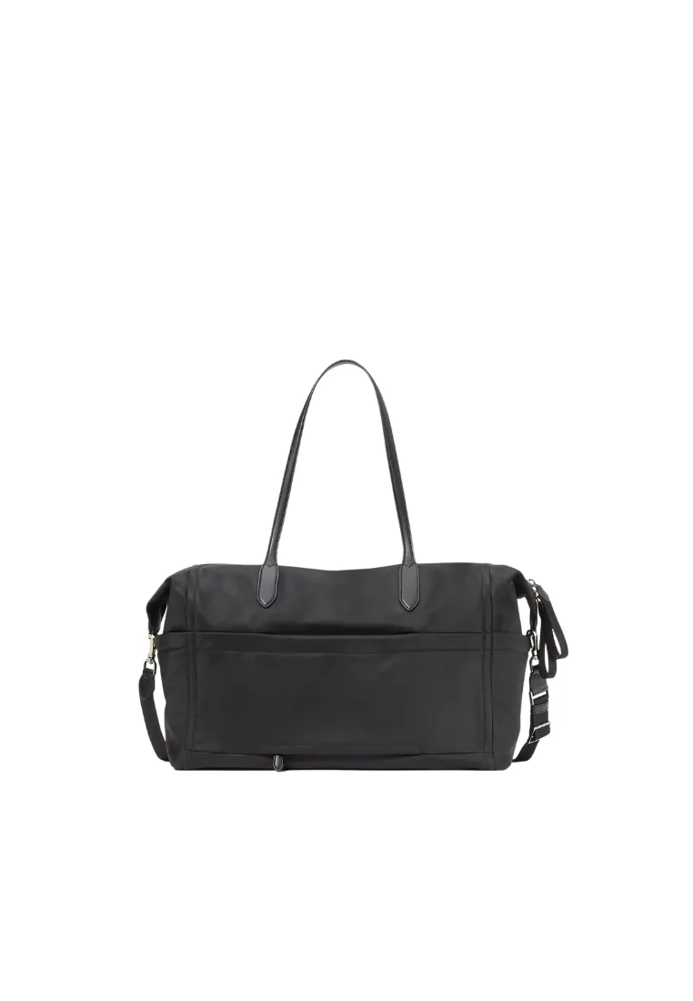 ( PREORDER ) Kate Spade Chelsea Duffle Bag Nylon Large Weekender In Black KC525