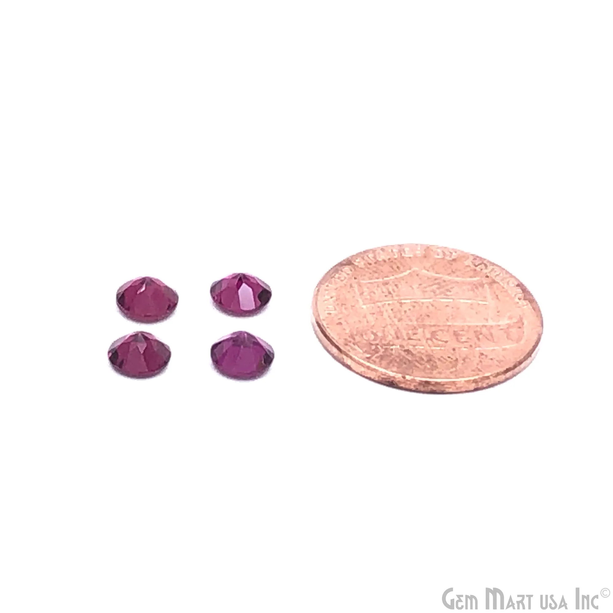 10 Carat Natural Rhodolite Round Shape Loose Gemstone Lot| AAA-Quality Rhodolite Round Shape Faceted Cut Wholesale Lot