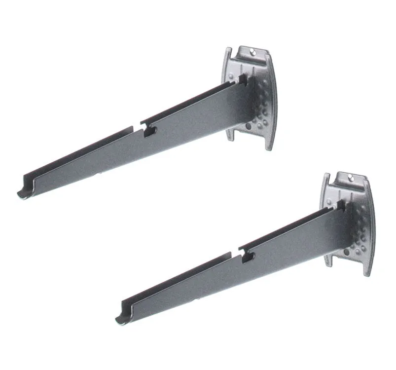 12 Inch Grid Ventilated Shelf Bracket - Granite