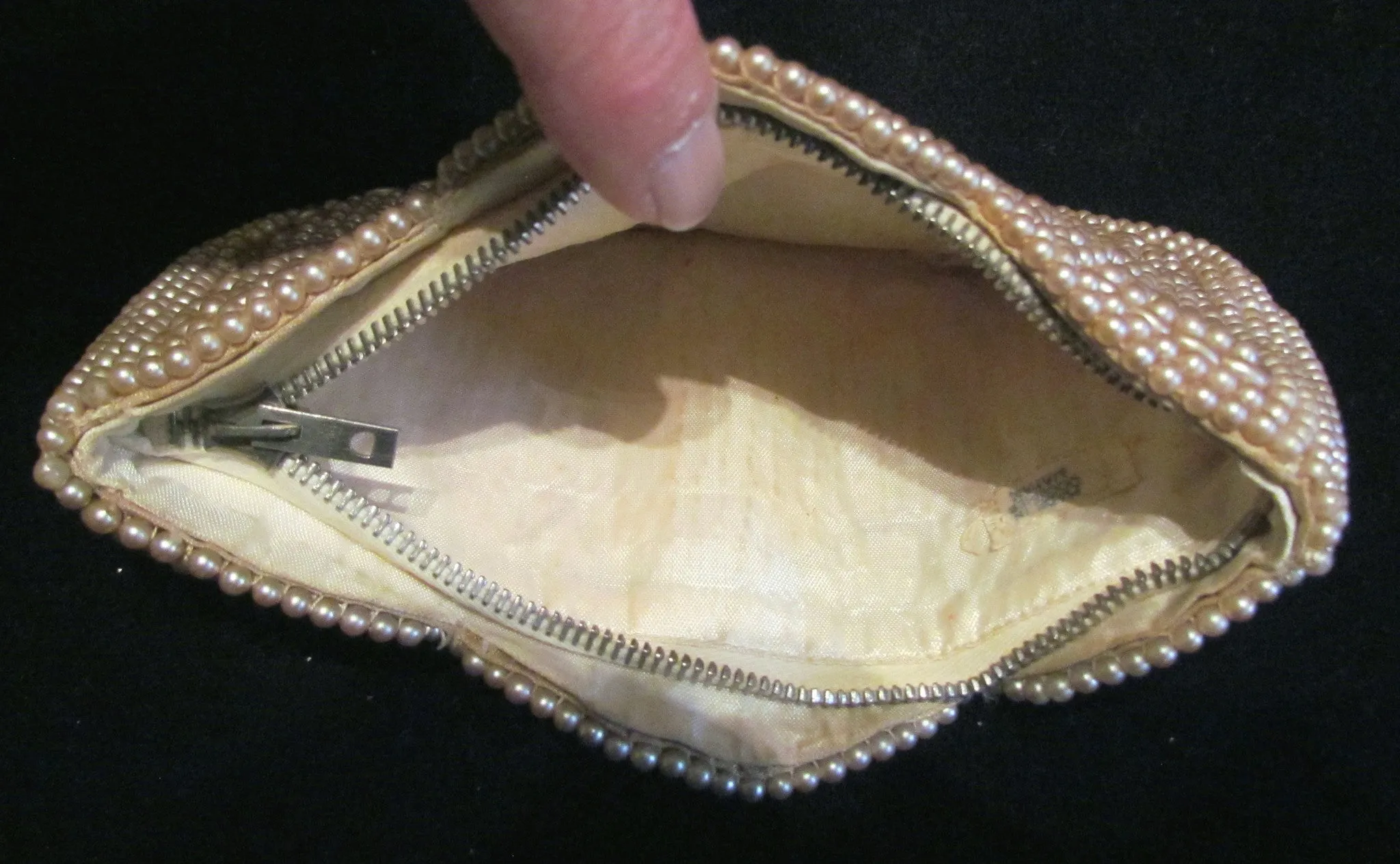 1940s Faux Pearl Purse Occupied Japan Bridal Bag Wedding Purse Excellent Condition