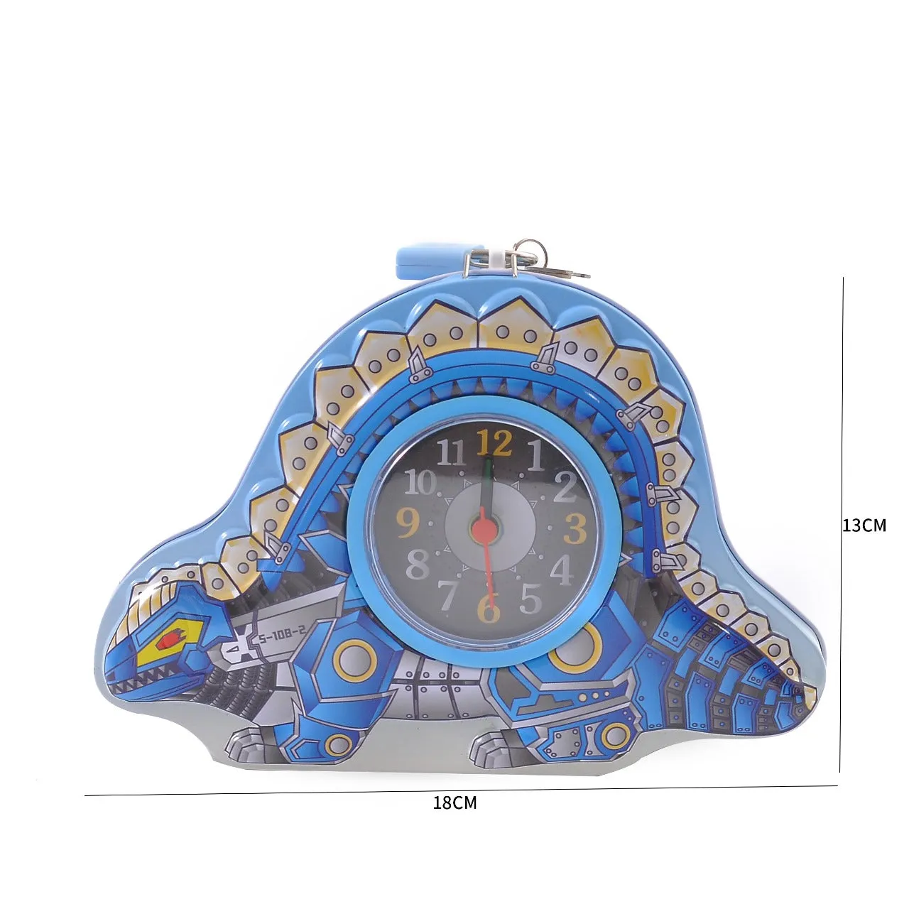 2 in 1  Dino Theme Alarm Clock And Money Bank.