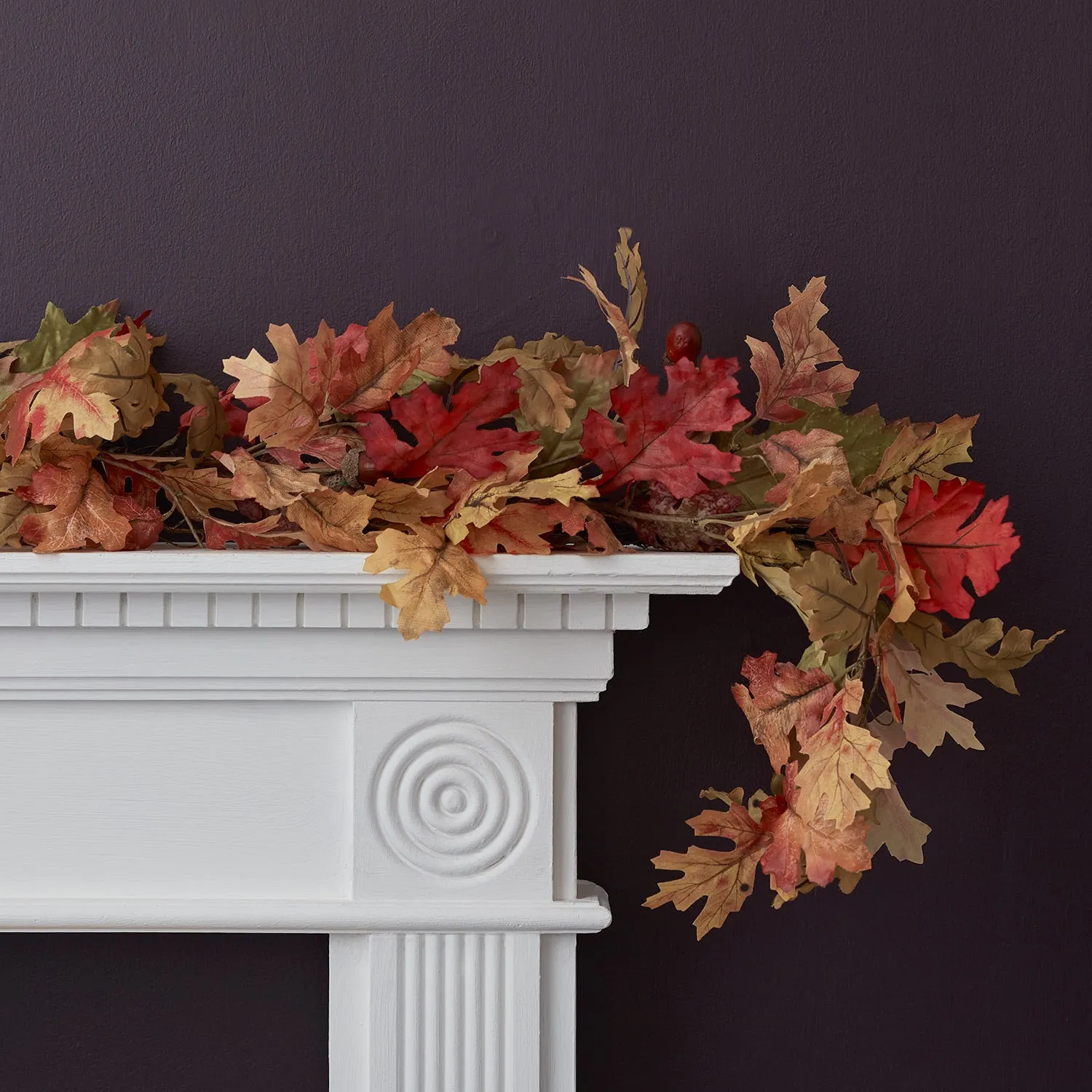 2m Oak Leaf Autumn Garland