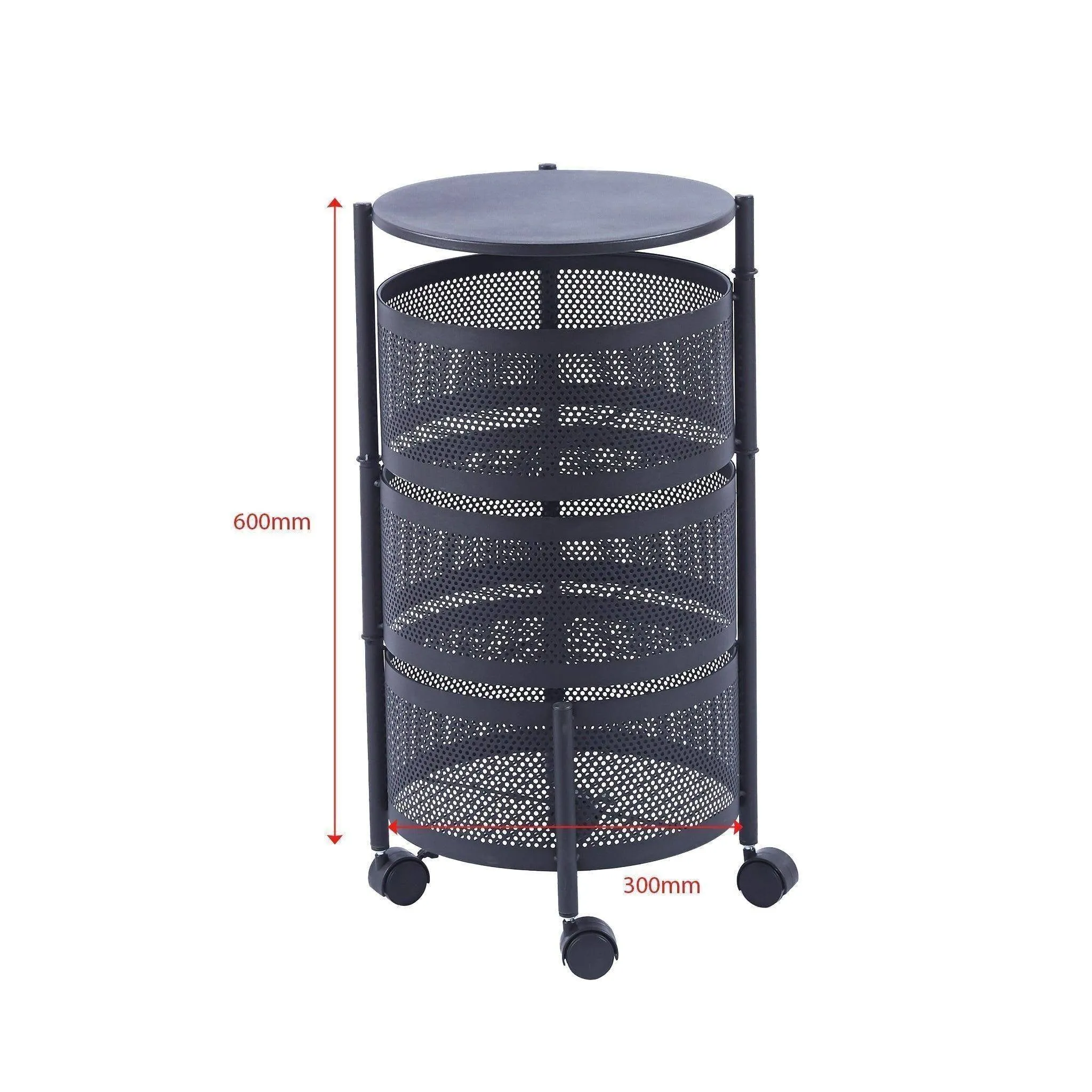 3 Tier Round Storage Cart - SF-103