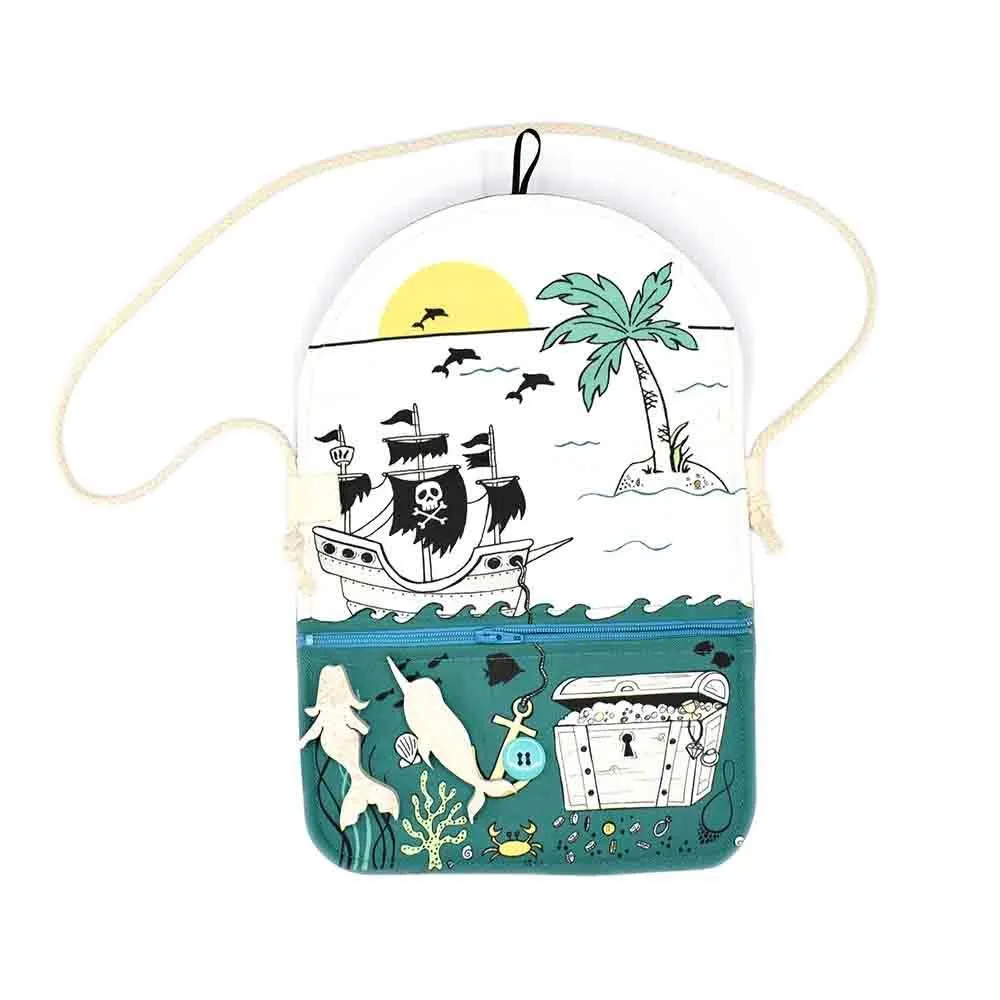 (30% Off) Purse - Seaside Adventure with Mermaid and Narwhal by So Handmade