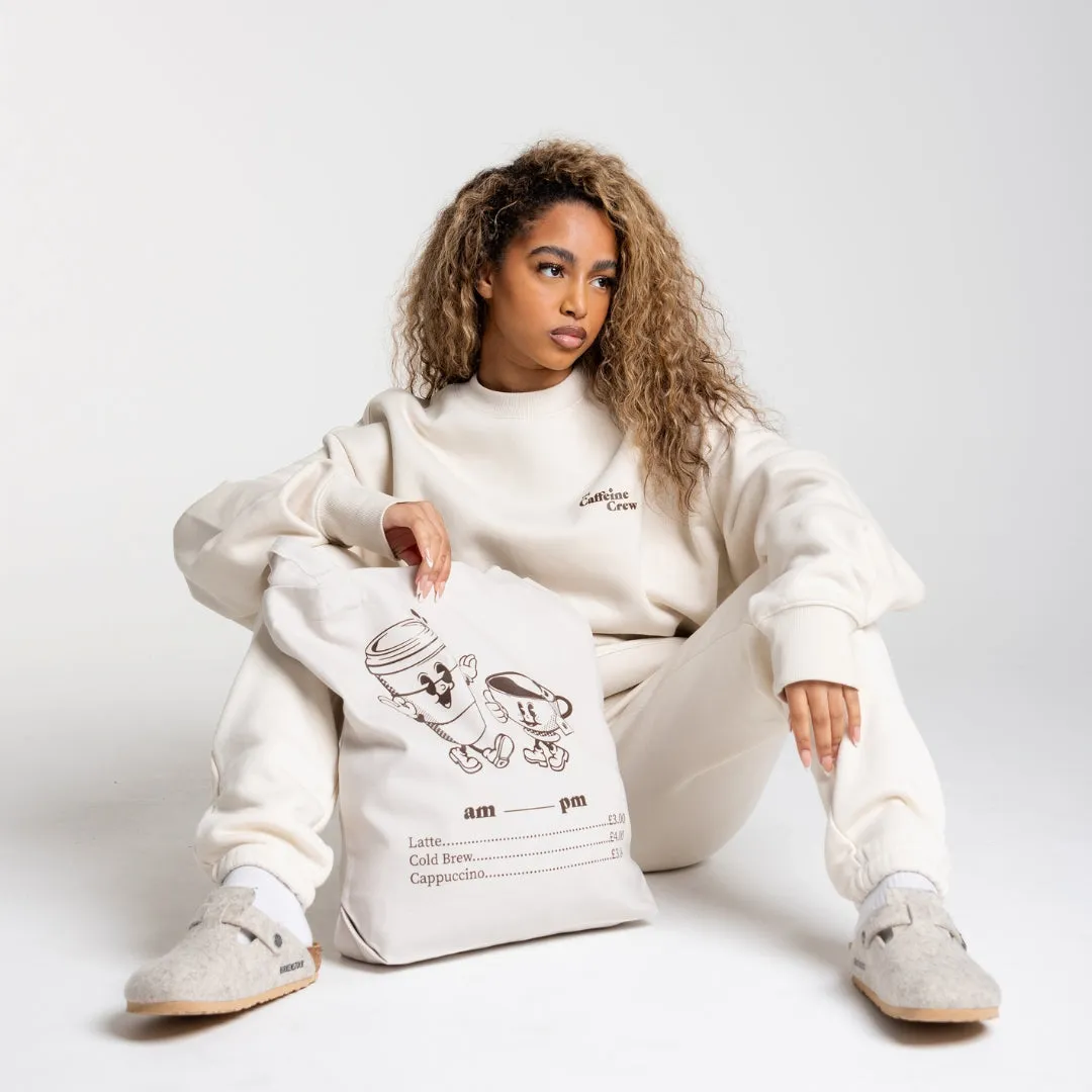 304 Tote Bag Caffeine Crew Canvas