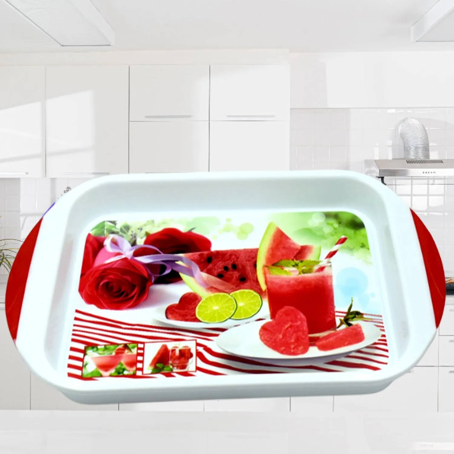 3775 Big Plastic Tray for Kitchen and General Purpose