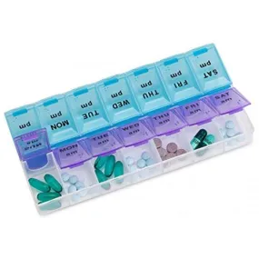 4-Pack: MEDca Weekly Pill Organizer, Twice-a-Day