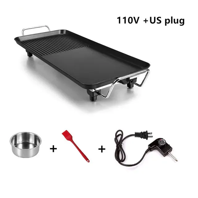 5-Level Adjustable Household Electric Grill Non Stick Smokeless Grill