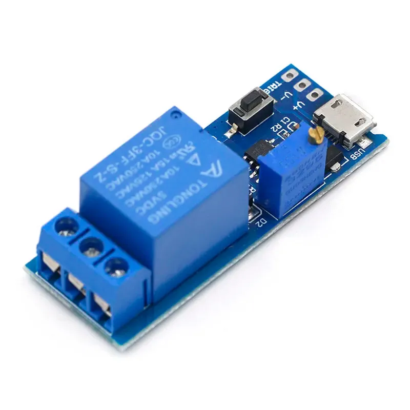 5V-30V Micro USB Power Adjustable Delay Relay Timer Control Module