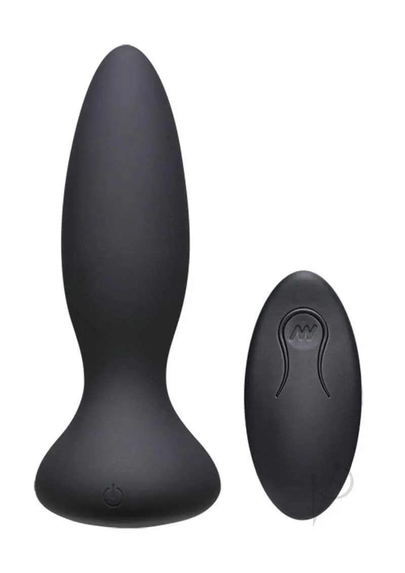 A-Play Vibe Adventurous Plug with Remote - Black | Powerful Vibrations for Anal Pleasure