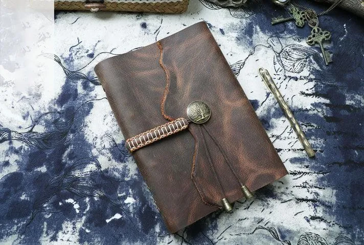 A6 Vintage Creative Design Diary, Leather Sketchbook, Note Book, Leather Journal