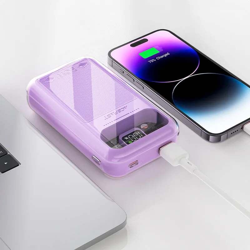 ACEFAST M2 SPARKLING SERIES 30W FAST CHARGING POWER BANK 20000MAH (ALFALFA PURPLE)