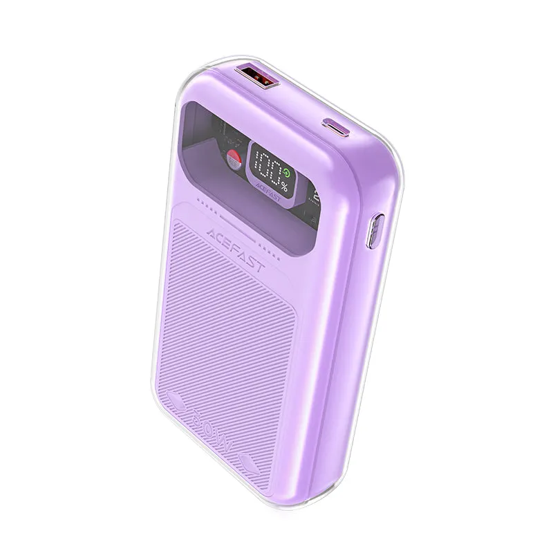 ACEFAST M2 SPARKLING SERIES 30W FAST CHARGING POWER BANK 20000MAH (ALFALFA PURPLE)