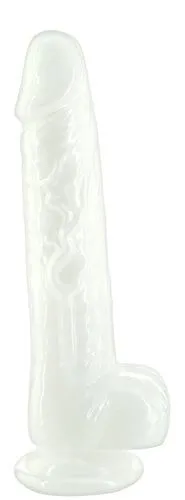 Addiction Pearl 7.5 Inch Dong | Shimmering White Dildo with Bonus Bullet Vibrator