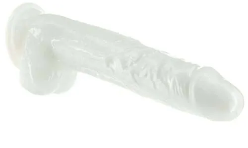 Addiction Pearl 7.5 Inch Dong | Shimmering White Dildo with Bonus Bullet Vibrator