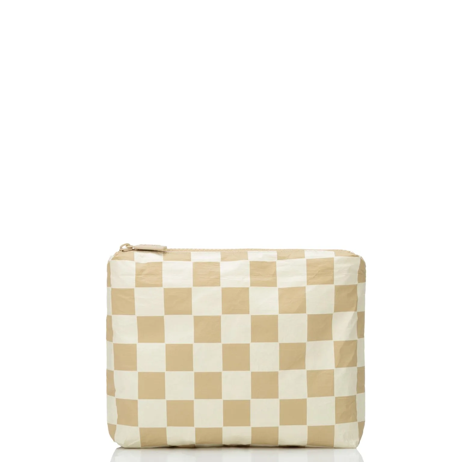 Aloha Collection Small Checkmate Pouch-Creme/Dune