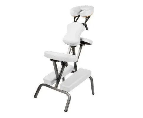 Aluminium portable chair for massage, medical fetish or BDSM - BLACK