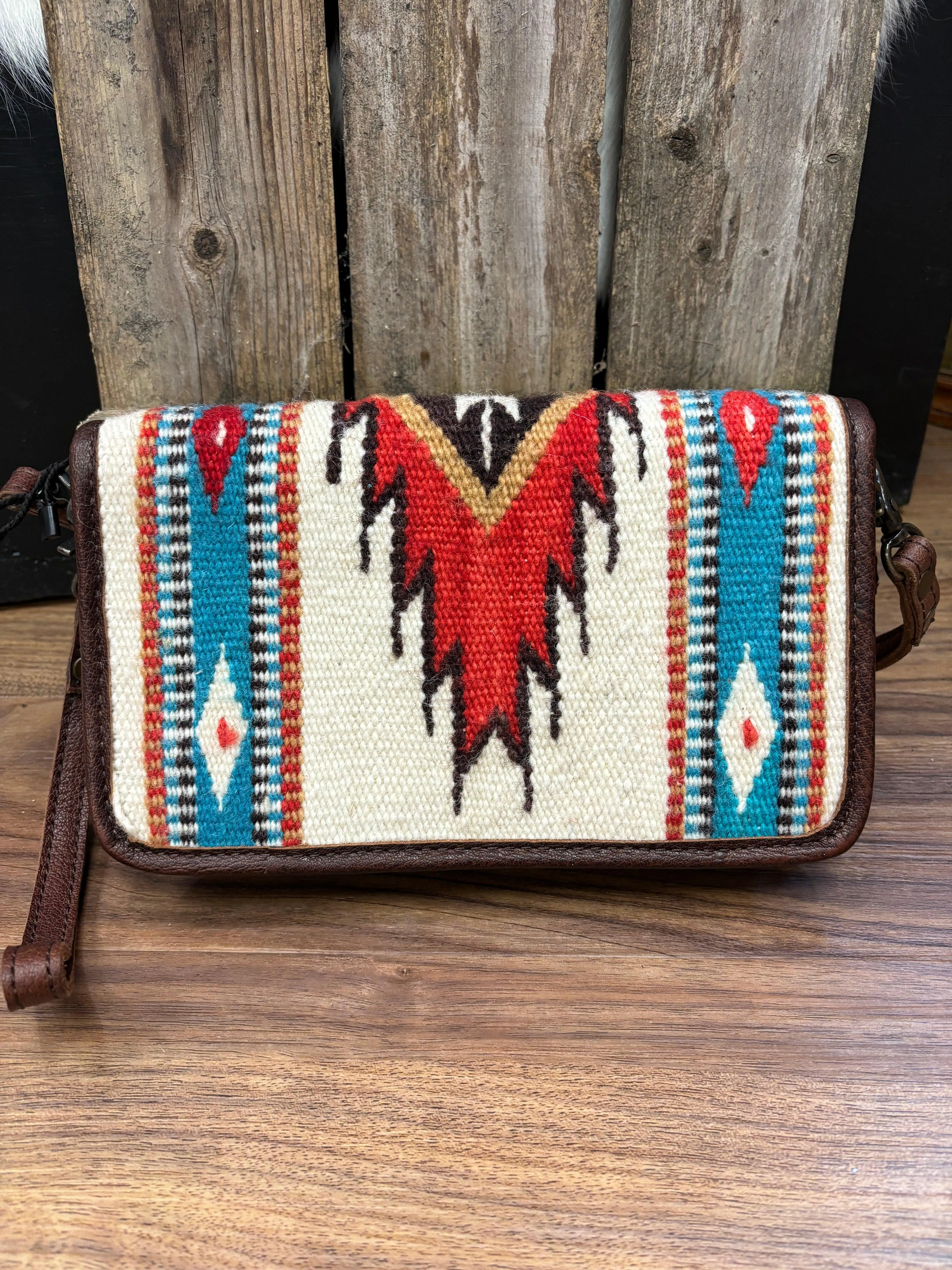 American Darling Saddle Blanket Crossbody Wallet ADBG585F