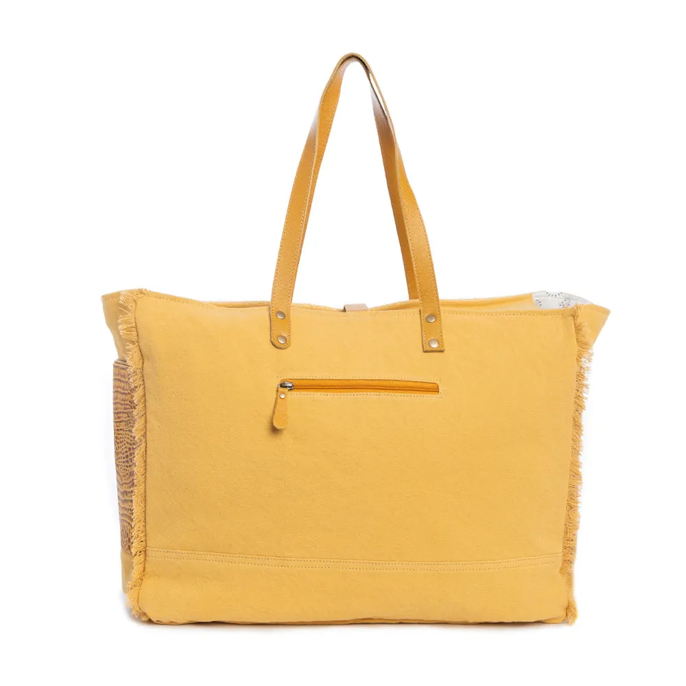 Angel Fire Weekender Bag in Sunrise Yellow