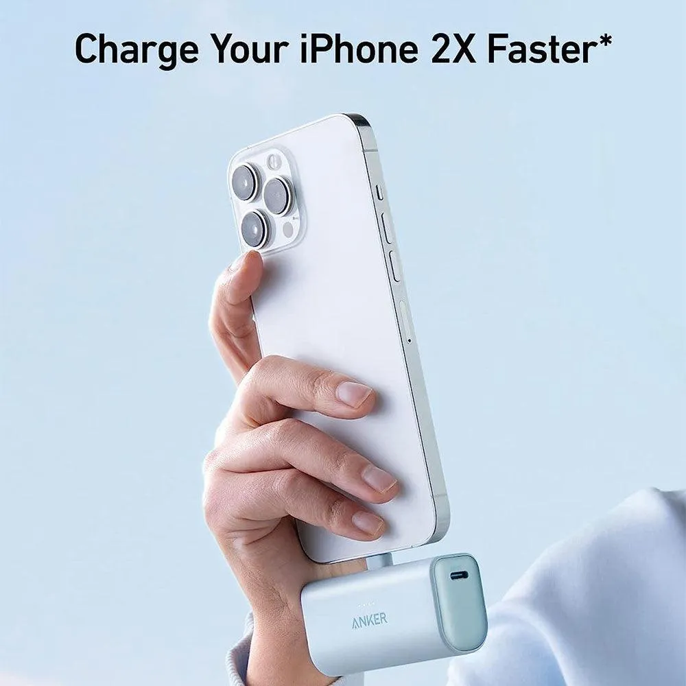 Anker 621 A1645H21 Nano Power Bank Type-C   Lightning Connector 12W 5000mAh - White