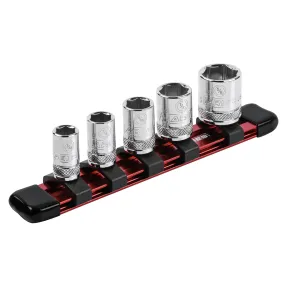 ARES 60062 - 1/4-Inch Drive Red 6-Inch Socket Organizer