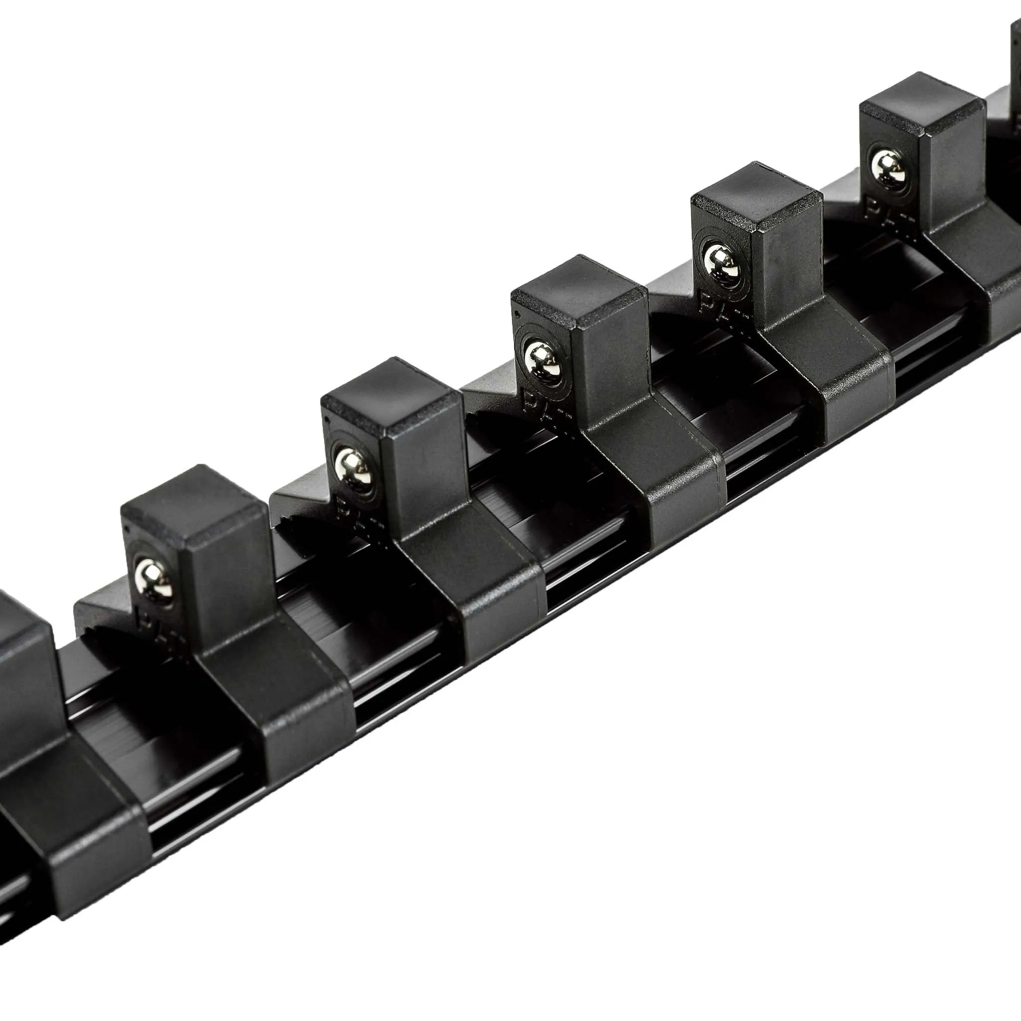 ARES 60100 - 3/8-Inch Drive Black 9.84-Inch Socket Rail with Locking End Caps