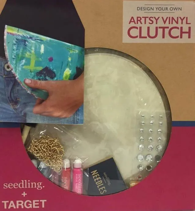 Artsy Vinyl Clutch "Design Your Own"