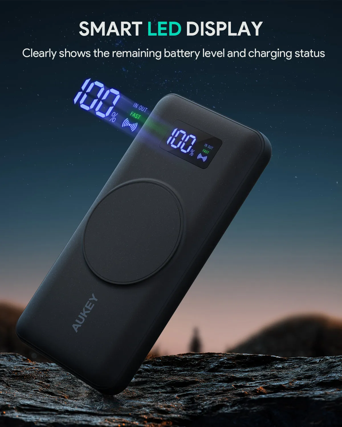 AUKEY PB-WL02i 10000MAH Magnetic Wireless Charging Power Bank