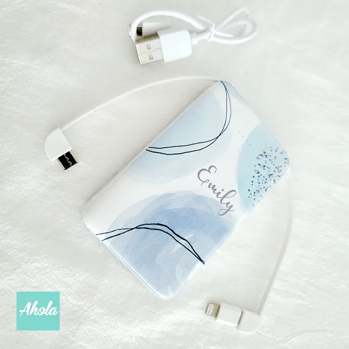 【Azul】Portable Power Bank with built-in wire 內置線便攜式差電器