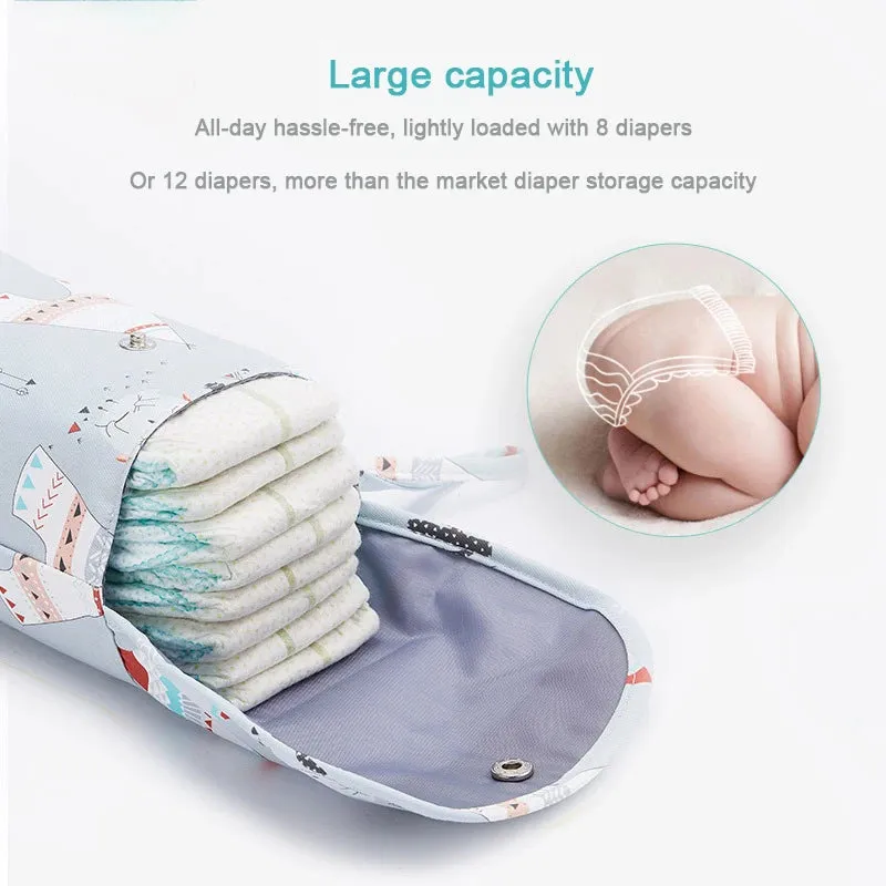 Baby Diaper Bag Organizer Reusable Waterproof Wet Dry Pack Mummy