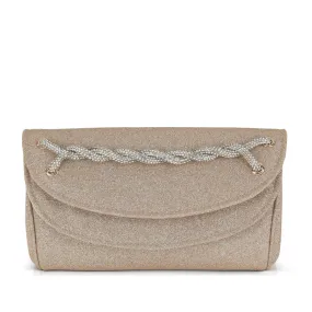 Badgley Mischka Women's Pave Smile Clutch in Gold