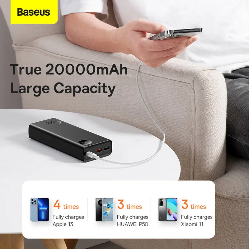 Baseus Adaman Metal Digital Display 30W 20000mAh Powerbank