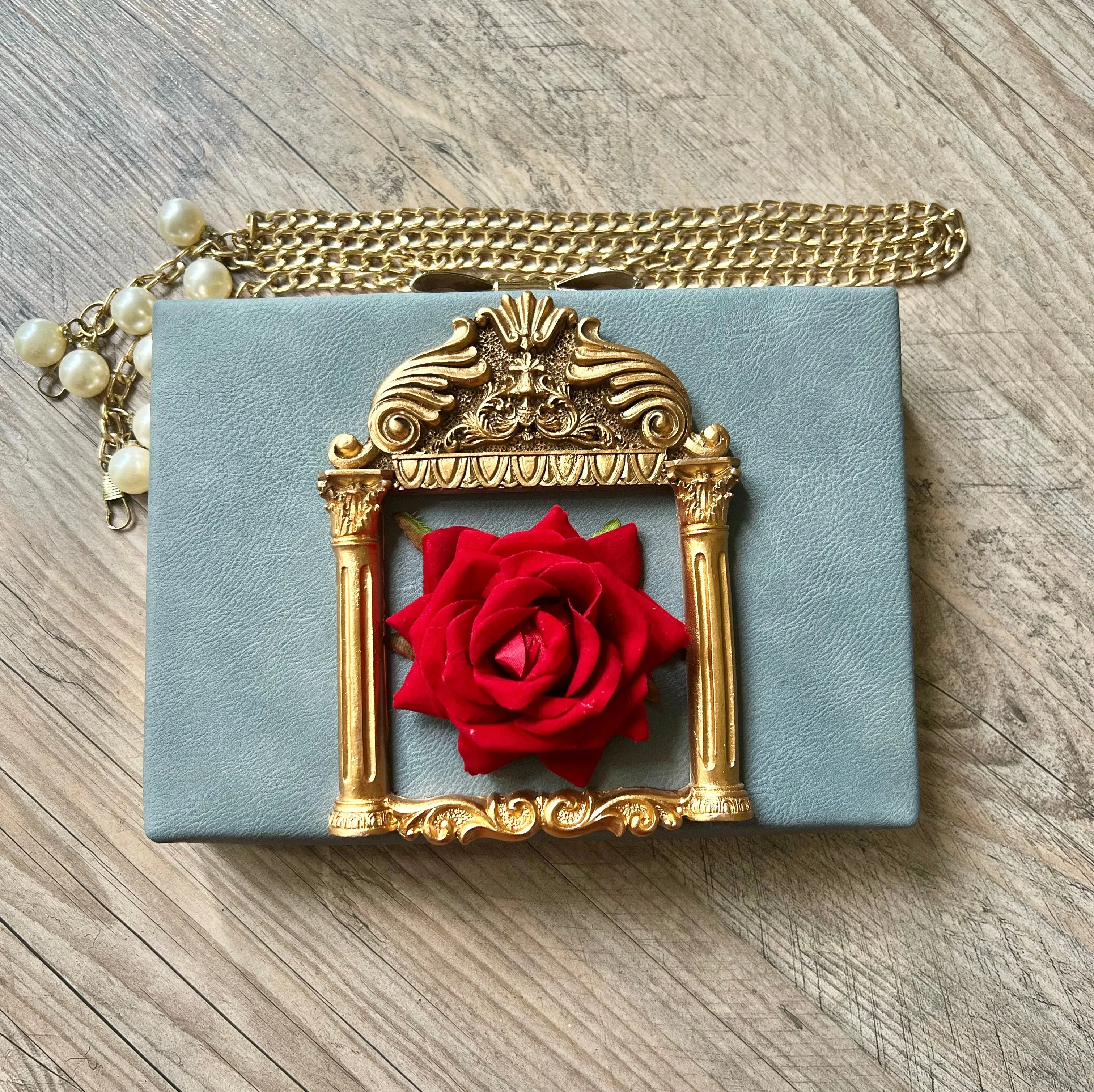 Beauty & The Beast Rose Clutch