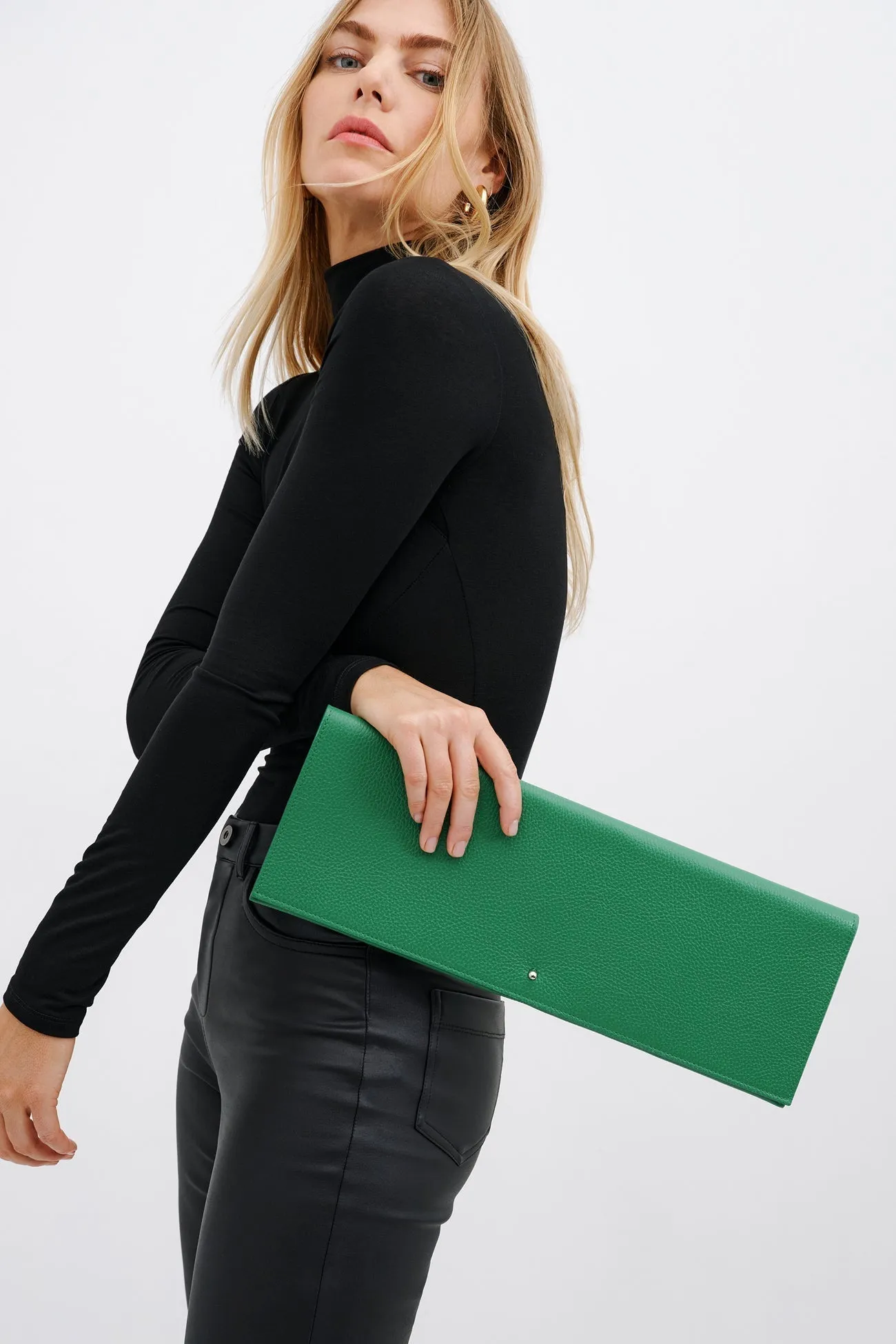 Belle Leather Clutch