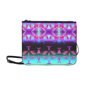 Between the Rocky Mountains Slim Clutch Bag