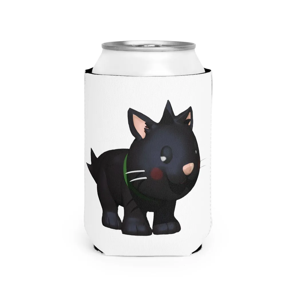 Black Kitty Can Cooler Sleeve