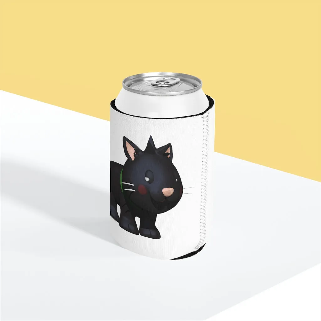 Black Kitty Can Cooler Sleeve