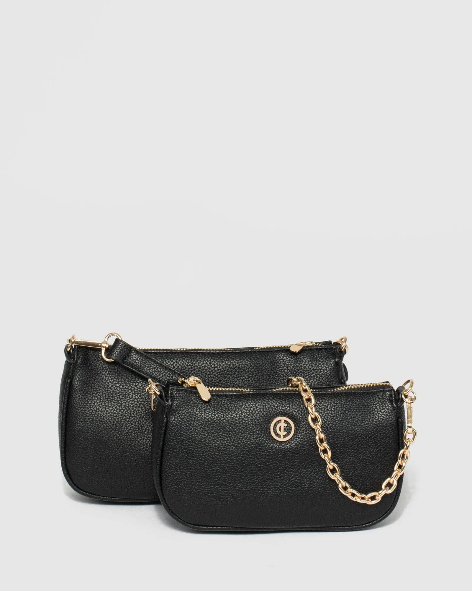 Black Vivian Chain Crossbody Bag