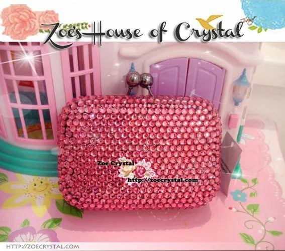 Bling and Sparkly CRYSTAL Clutch with Bunny