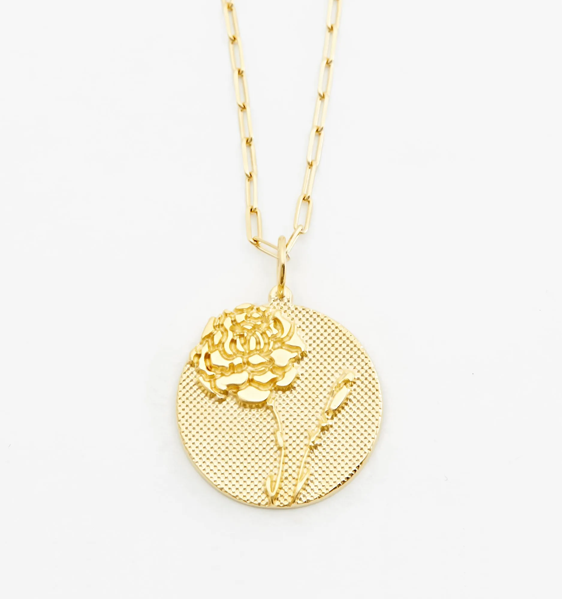 Bold Carnation Necklace - January Flower