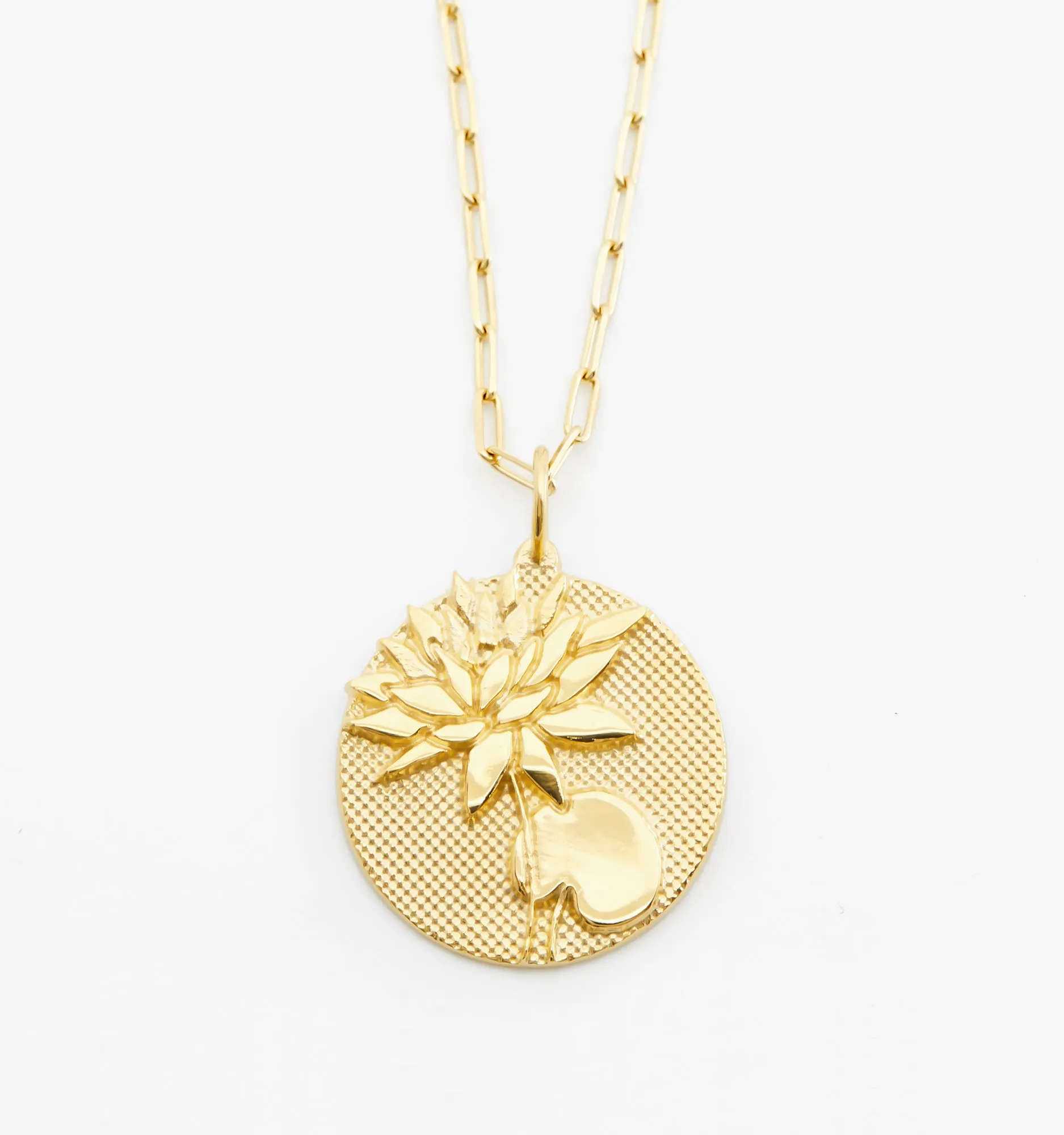 Bold Lotus Necklace - July Flower