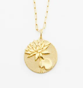 Bold Lotus Necklace - July Flower