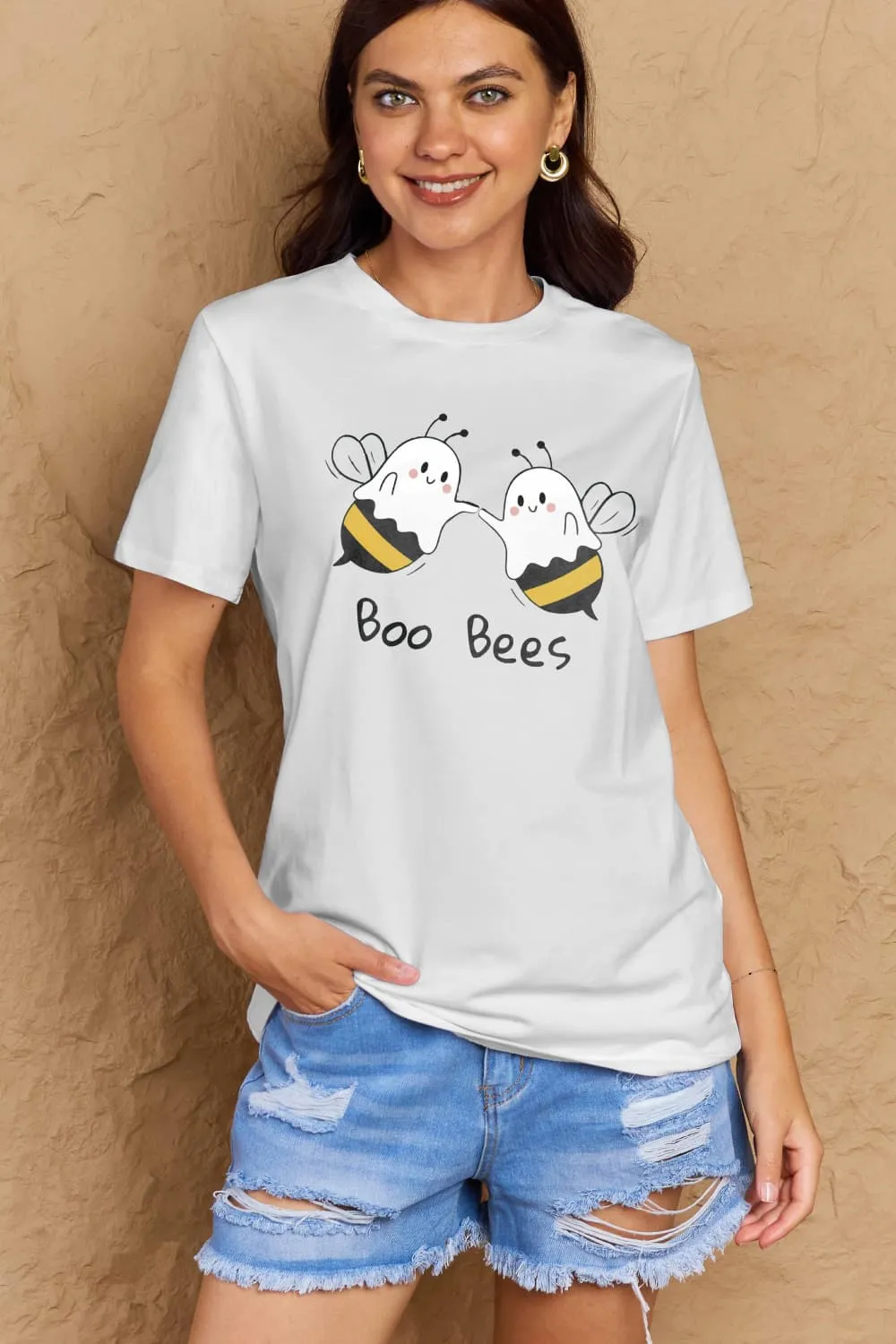 BOO BEES Graphic Cotton T-Shirt