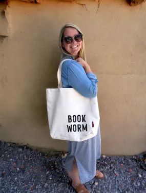 Book Worm Tote Bag