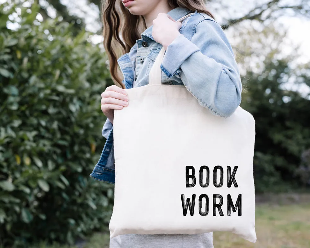 Book Worm Tote Bag