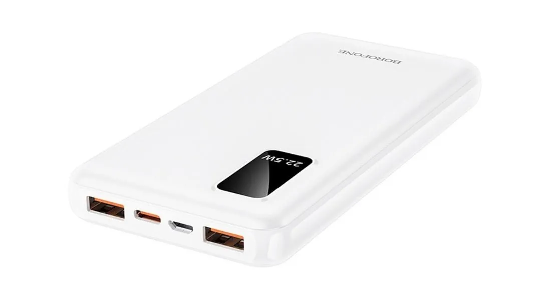 Borofone BJ15 10000mAh PD 20W   QC3.0 Fast Charge Power Bank