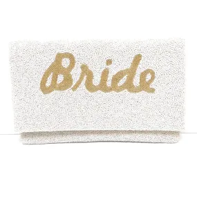 Bride Beaded Clutch Purse (Gold)