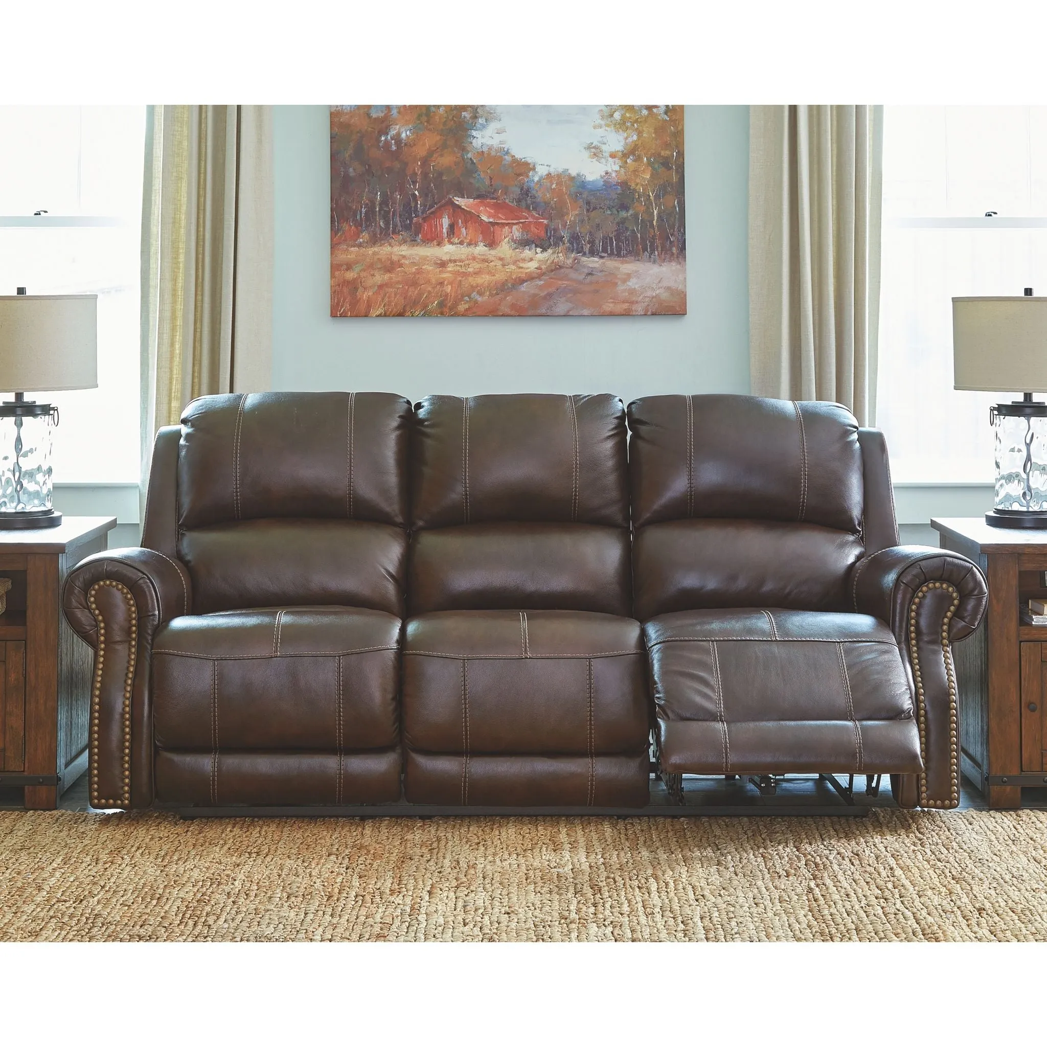 Buncrana Power Reclining Sofa with Adjustable Headrest