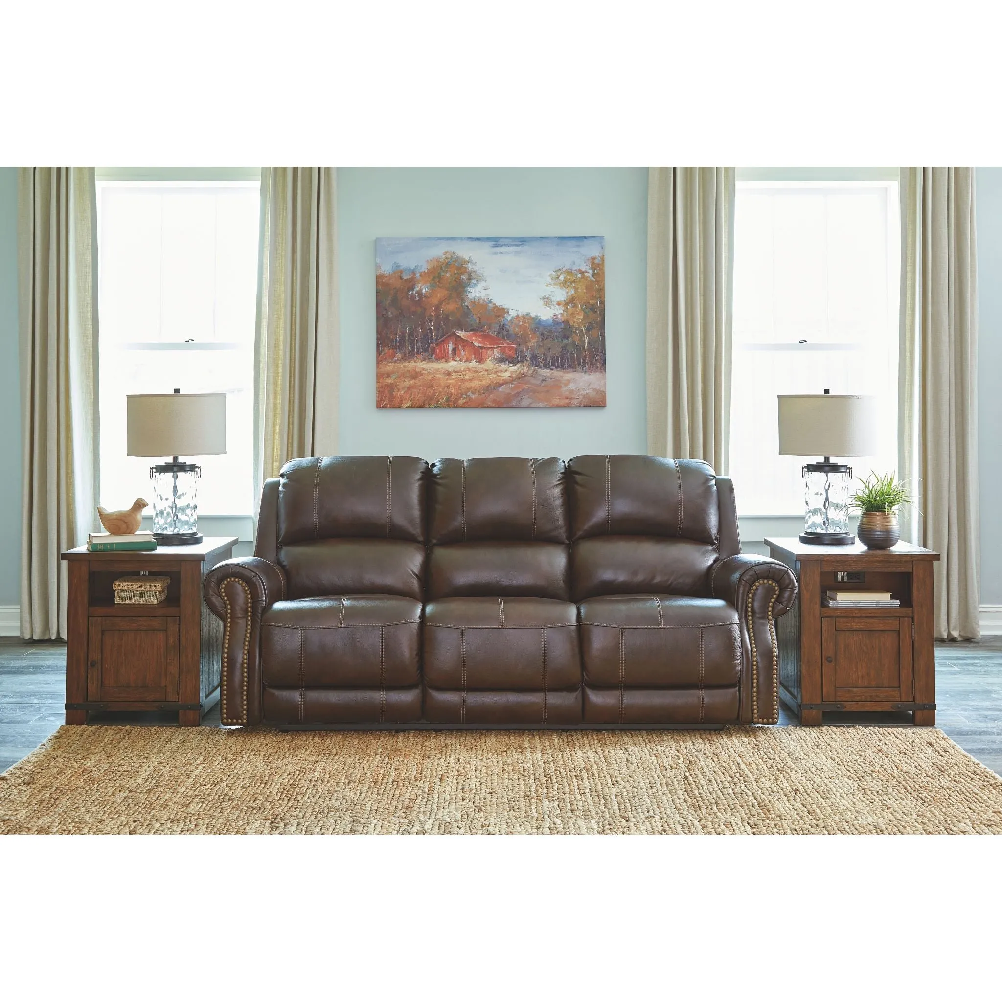 Buncrana Power Reclining Sofa with Adjustable Headrest